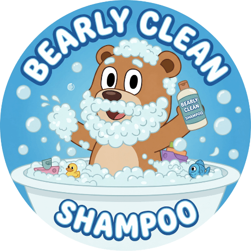 Bubble Beard Bear Logo – Mignuti Kids character brand